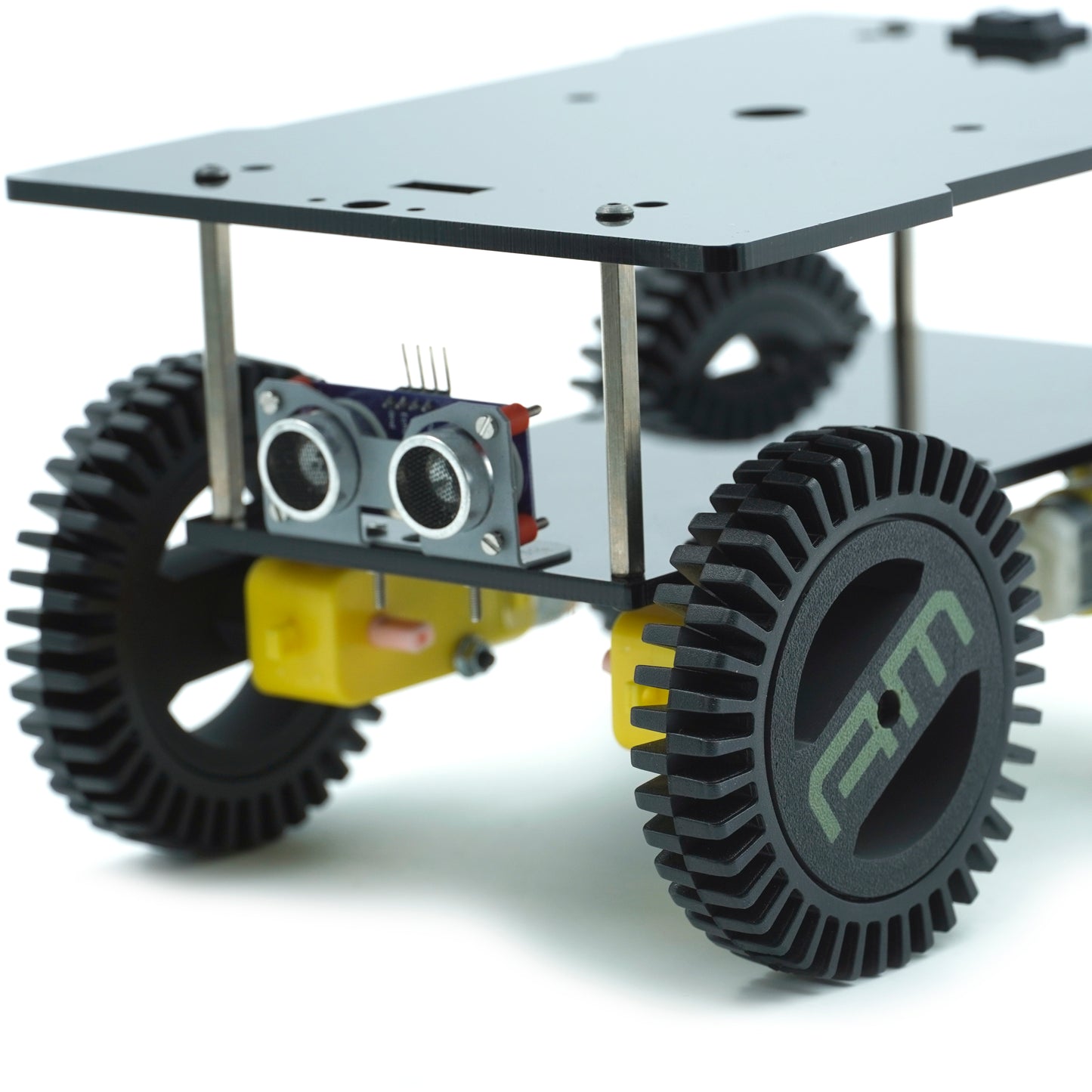 AM ROBOTICS ROVER4WD BASIC 1, DIY Robotic Chassis Kit, 4-Wheel Drive Platform, 150mm x 210mm Base, Arduino Compatible