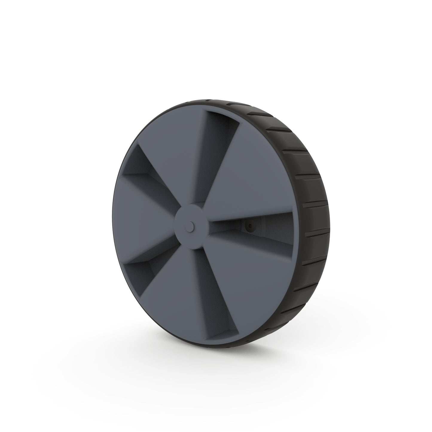 AM ROBOTICS 190x42mm Heavy Duty Solid Rubber Wheel for 8mm Shaft Motors Gray Color - 1 Pair