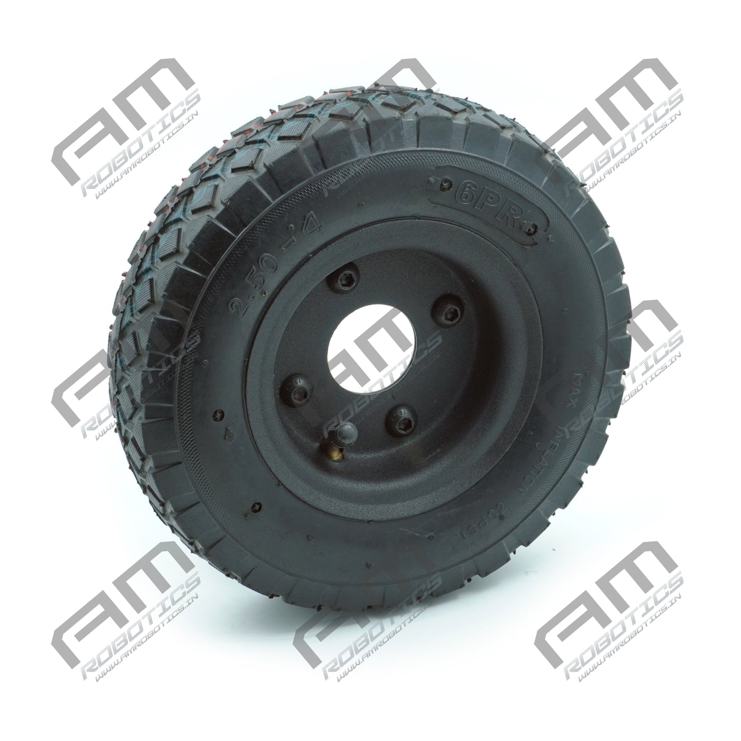 Am Robotics Heavy-Duty 8.5 Inch Pneumatic Wheel for Robotics & Industrial Applications