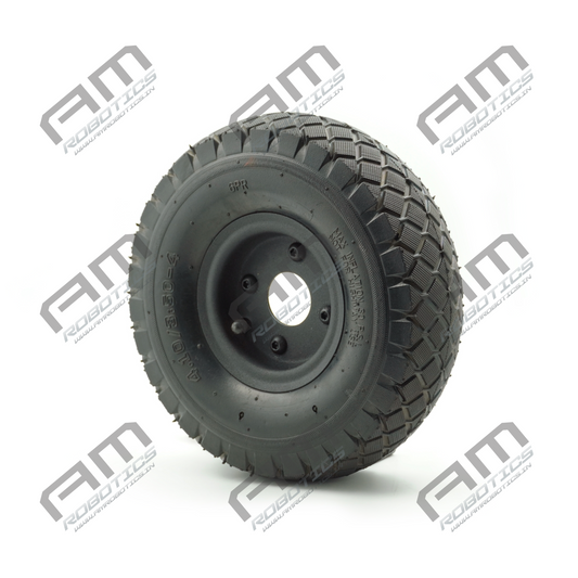 Am Robotics Heavy-Duty 10 Inch Pneumatic Wheel for Robotics & Industrial Applications