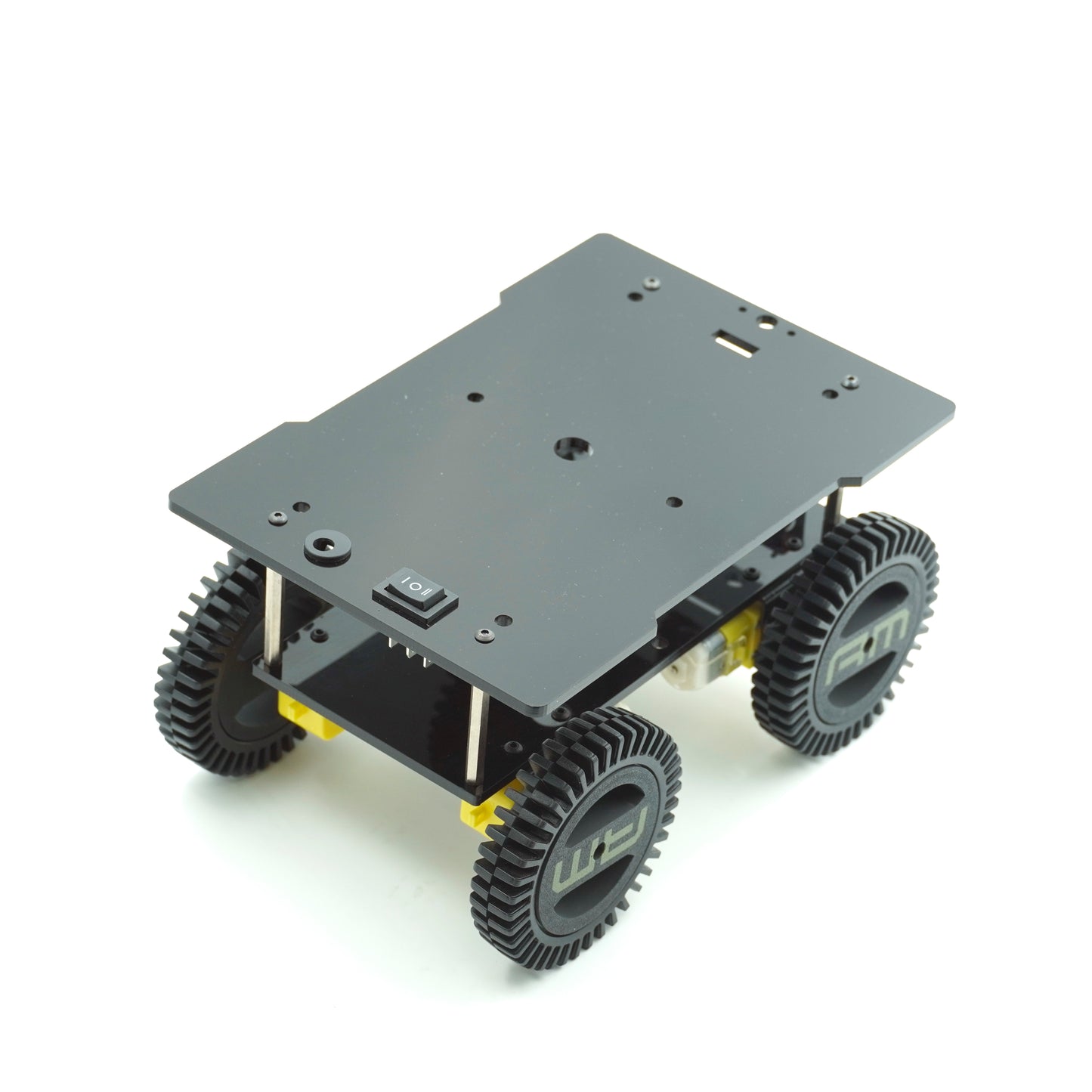 AM ROBOTICS ROVER4WD BASIC 1, DIY Robotic Chassis Kit, 4-Wheel Drive Platform, 150mm x 210mm Base, Arduino Compatible