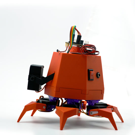 AI Voice-Assisted & Mobile-Controlled 3D Printed Hexapod Robotic Project