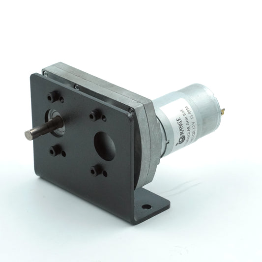 3mm Thick MS Motor Mounting Bracket/Clamp for Rectangular Gearbox Motors - Model 1 (Matt Black)