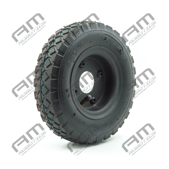 Am Robotics Heavy-Duty 8.5 Inch Pneumatic Wheel for Robotics & Industr