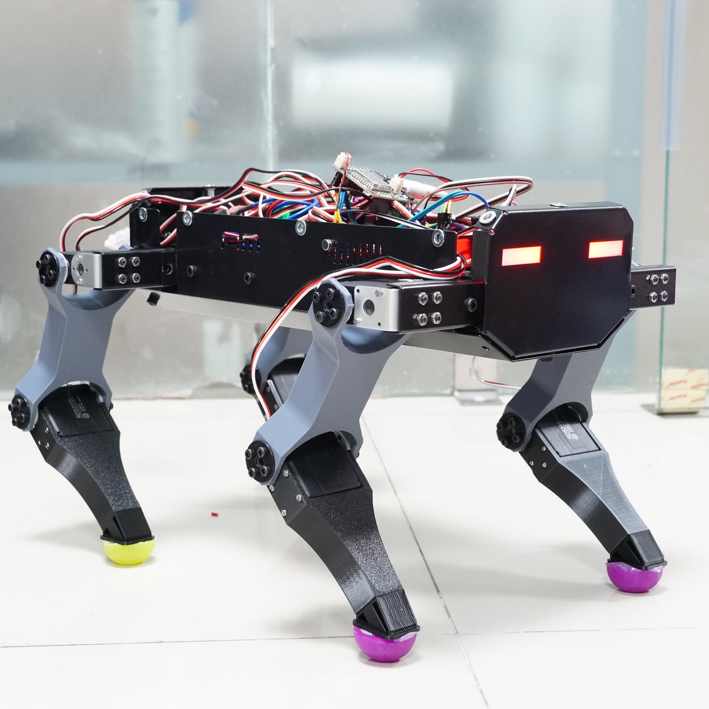 Customized AI Voice-Assisted, Voice and Mobile-Controlled Quadruped Robot Animal (For Price Contact Us)