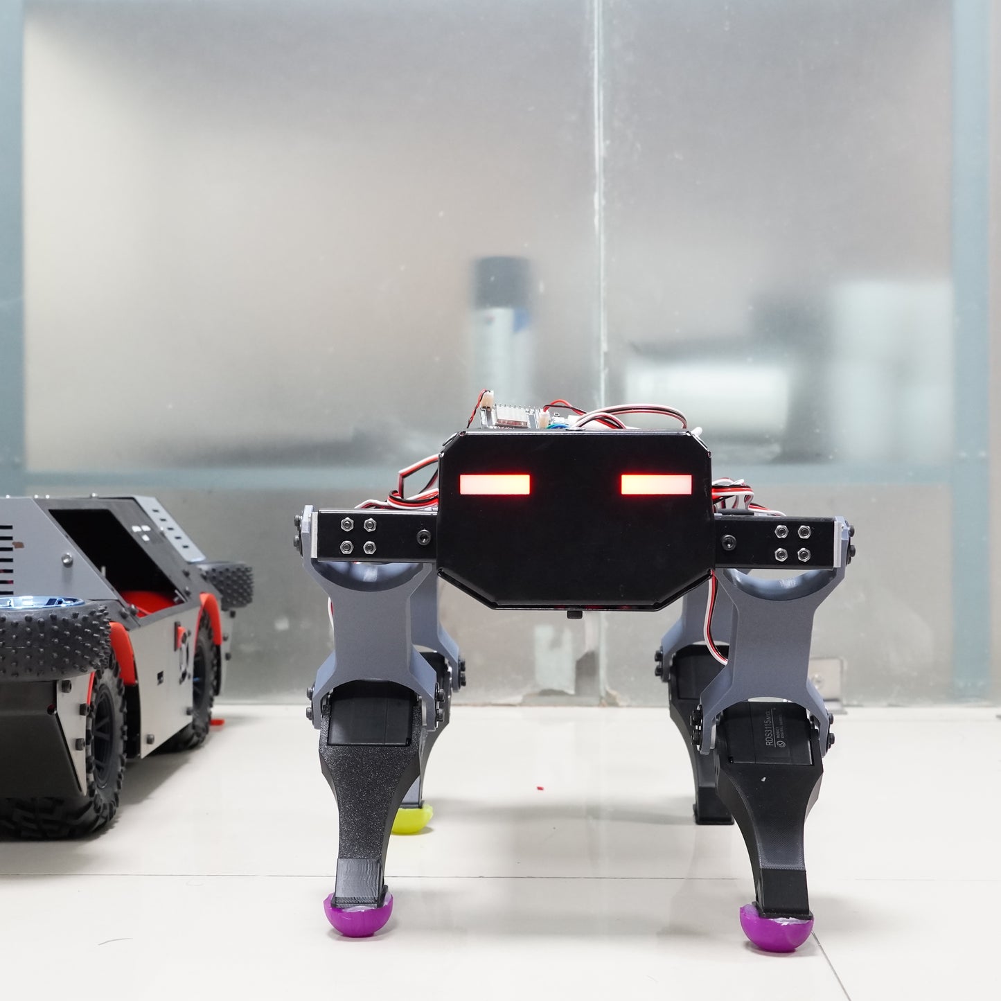 Customized AI Voice-Assisted, Voice and Mobile-Controlled Quadruped Robot Animal (For Price Contact Us)