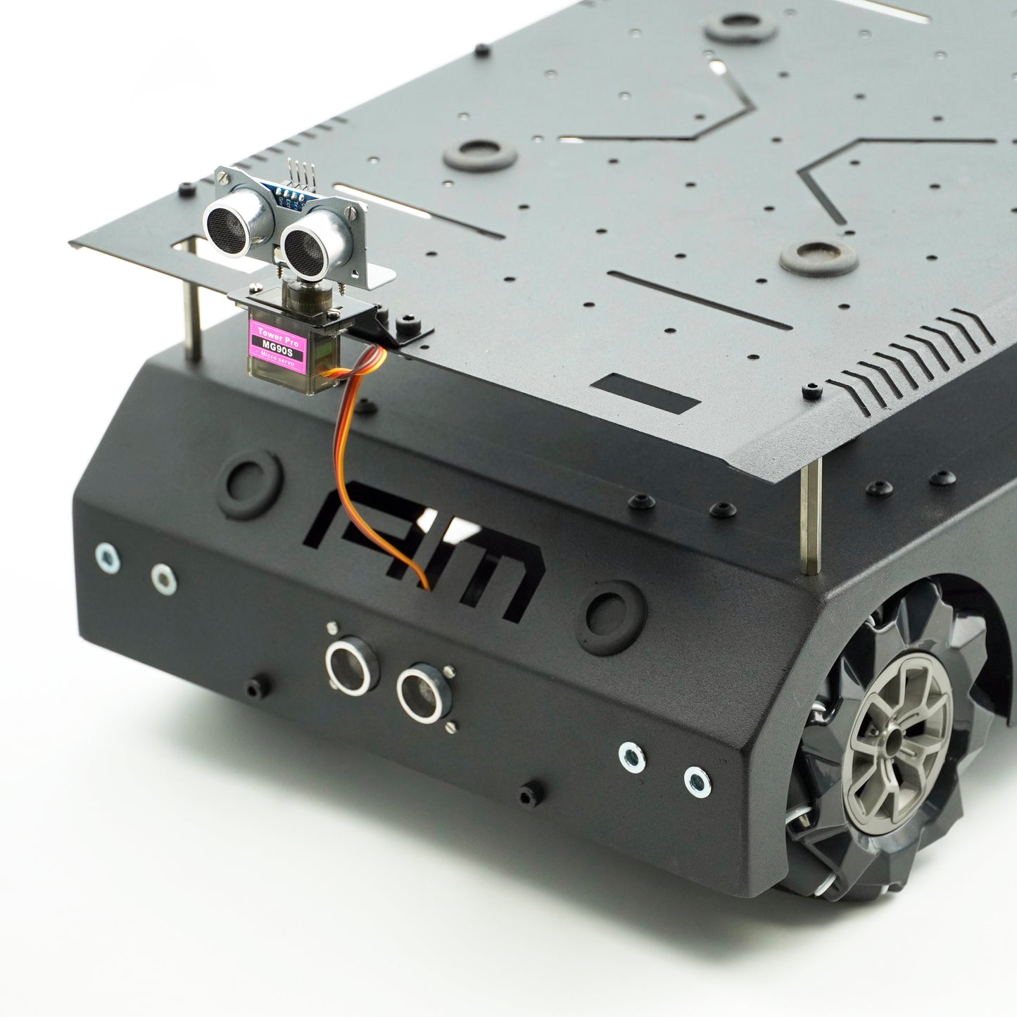 AM Robotics 97mm Mecanum Wheel DIY with 360° Omnidirectional Wheel Chassis Kit DIY Intelligent RC Robot Car Chassis DIY Learning Kit