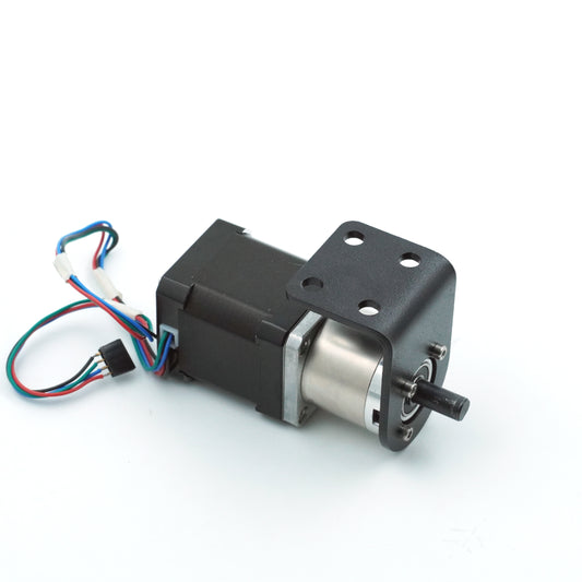 3mm Thick MS Motor Mounting Bracket/Clamp for NEMA17 Planetary Gearbox Motors - Model 1 (Matt Black)