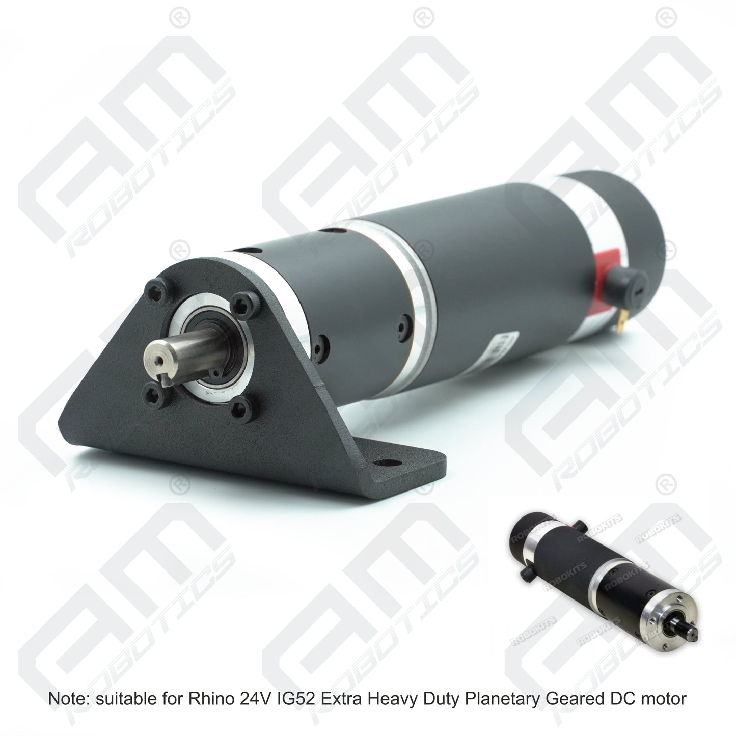 Rhino 24v IG52 Heavy Duty Planetary Geared Motor Mounting Bracket – Model 2