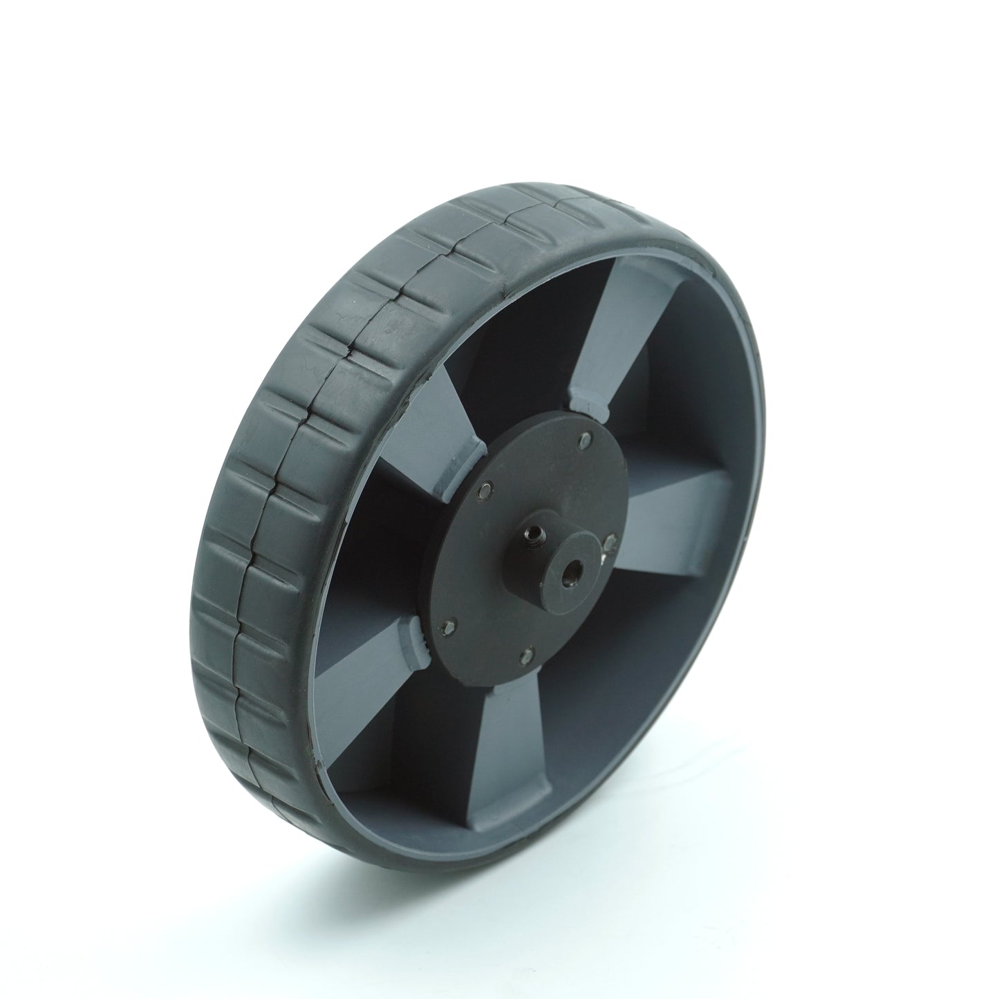 AM ROBOTICS 190x42mm Heavy Duty Solid Rubber Wheel for 10mm Shaft Motors Gray Color - 1 Pair