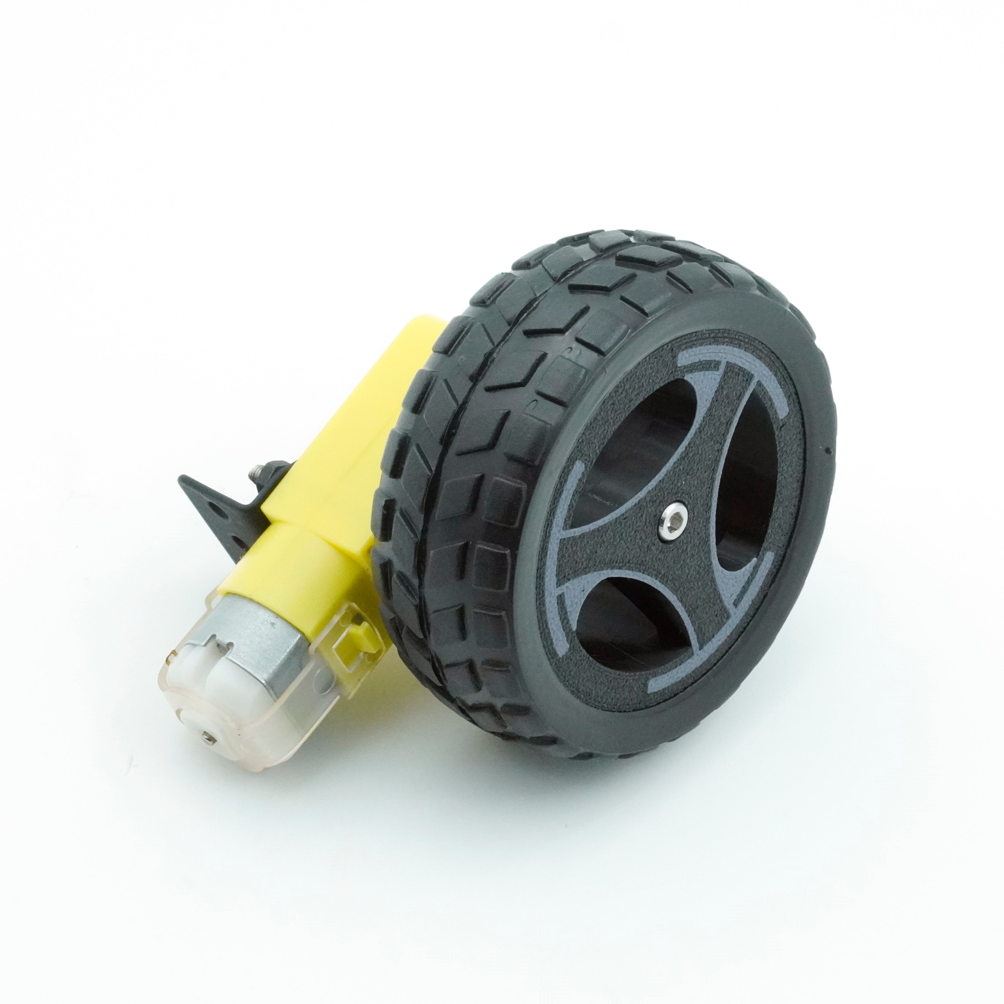 Robotics Boot Wheel AM Robotics BO Motor Kit with 60rpm motor, wheel, bracket, Black and G ...