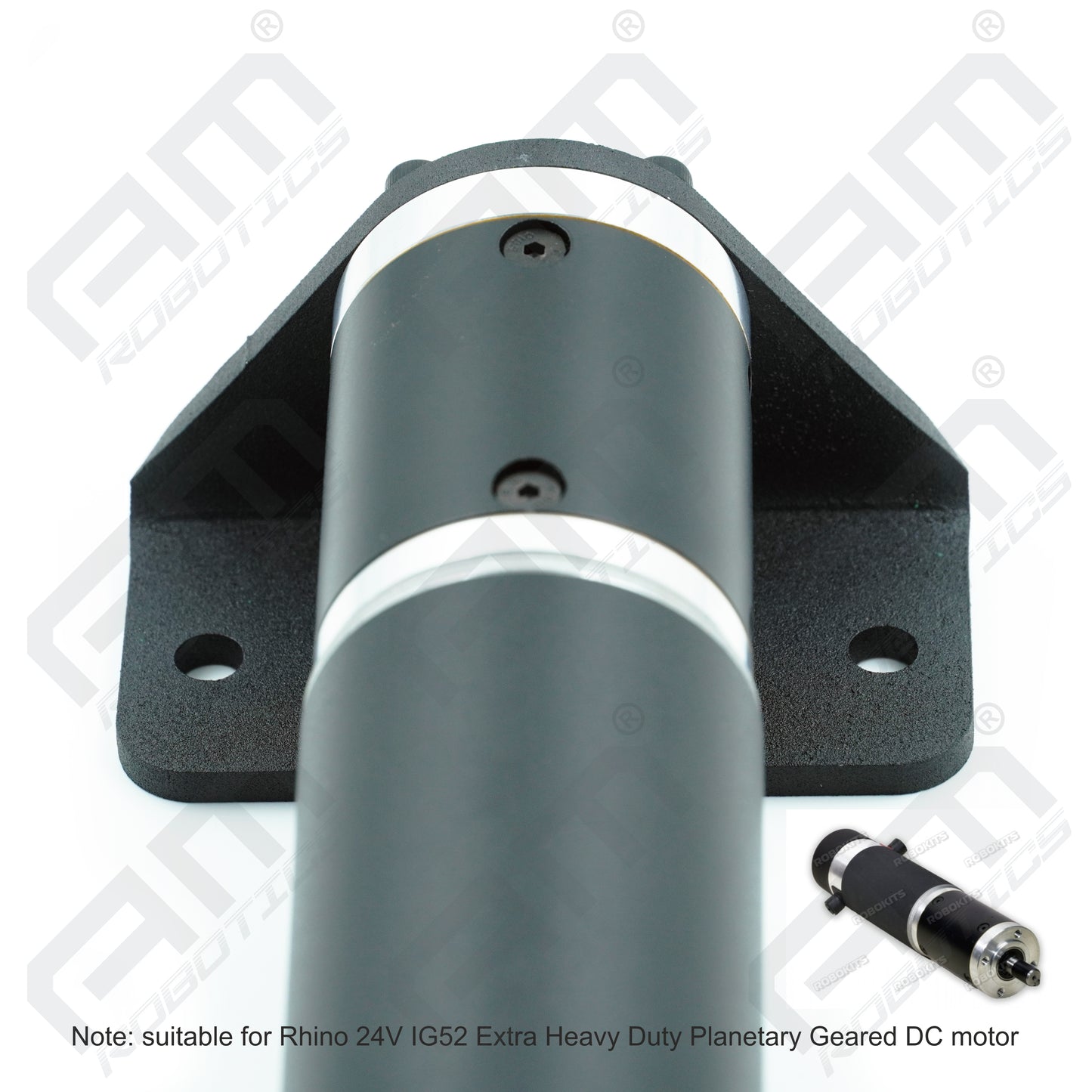Rhino 24v IG52 Heavy Duty Planetary Geared Motor Mounting Bracket – Model 2