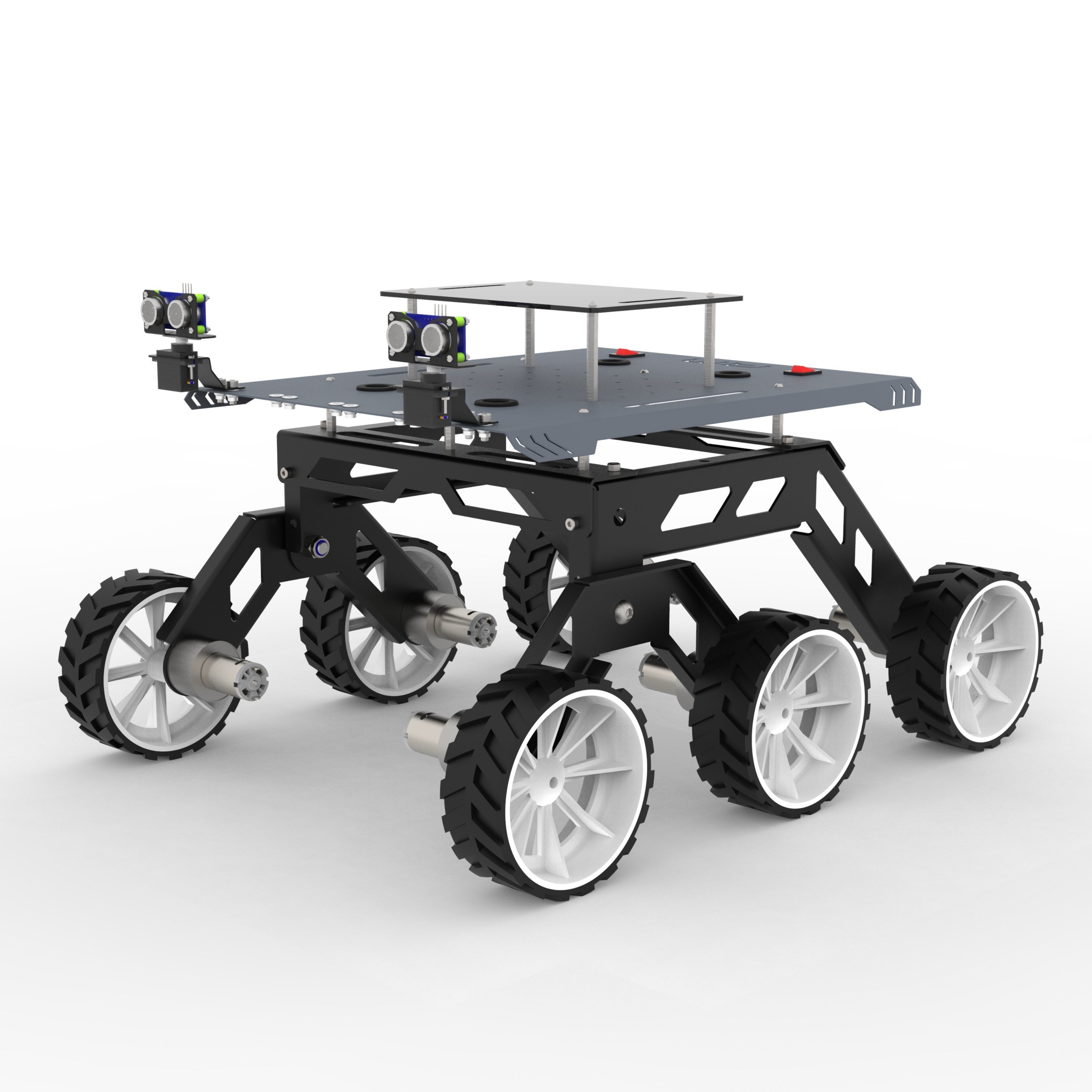 ROVER 6WDJ60L ROCKER BOGIE SUSPANSION HIGH TORQUE DIY ROBOTIC CHASSIS ...