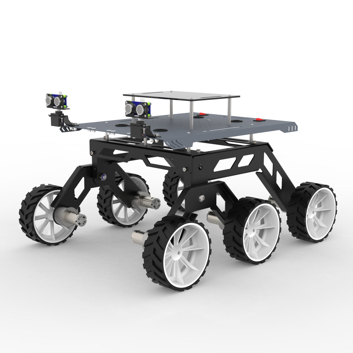 Nasa Rover Rocker Bogie ROVER 6WDJ60L ROCKER BOGIE SUSPANSION HIGH TORQUE DIY ROBOTIC CHASSIS ...
