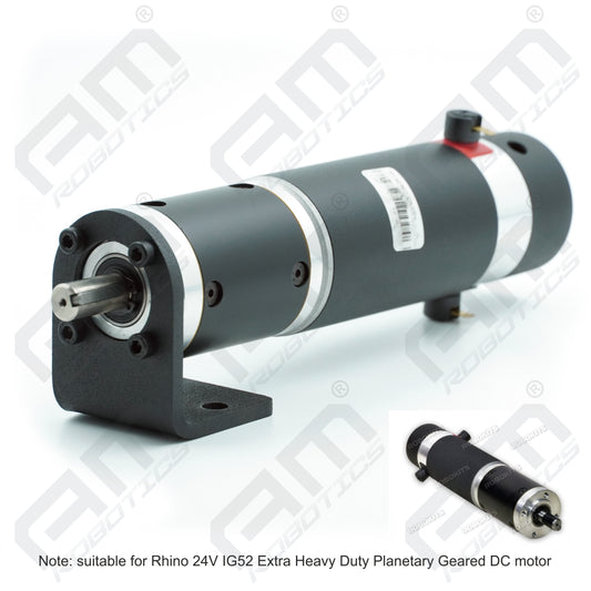 Rhino 24V IG52 Extra Heavy Duty Planetary Geared DC Motor Mounting Bracket – Model 1