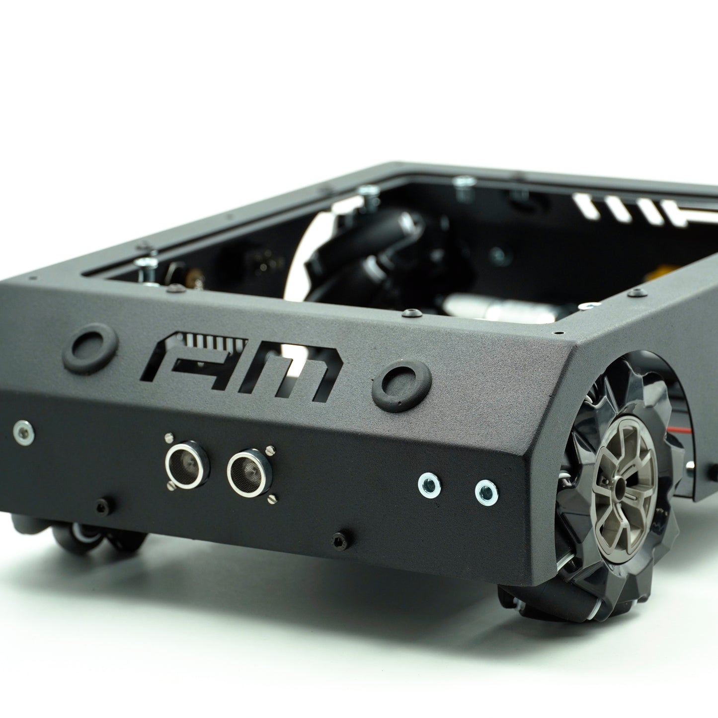 AM Robotics 97mm Mecanum Wheel DIY with 360° Omnidirectional Wheel Chassis Kit DIY Intelligent RC Robot Car Chassis DIY Learning Kit