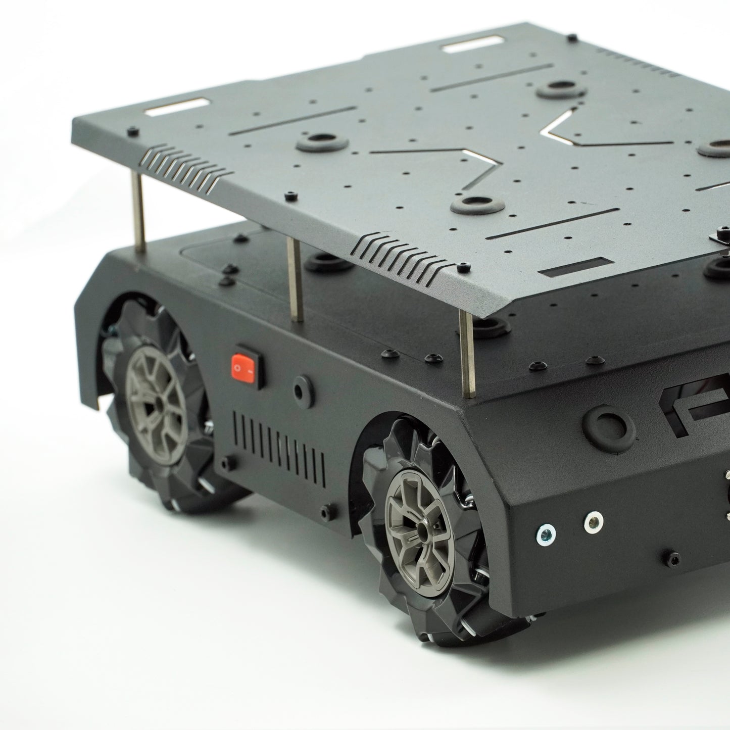 AM Robotics 97mm Mecanum Wheel DIY with 360° Omnidirectional Wheel Chassis Kit DIY Intelligent RC Robot Car Chassis DIY Learning Kit