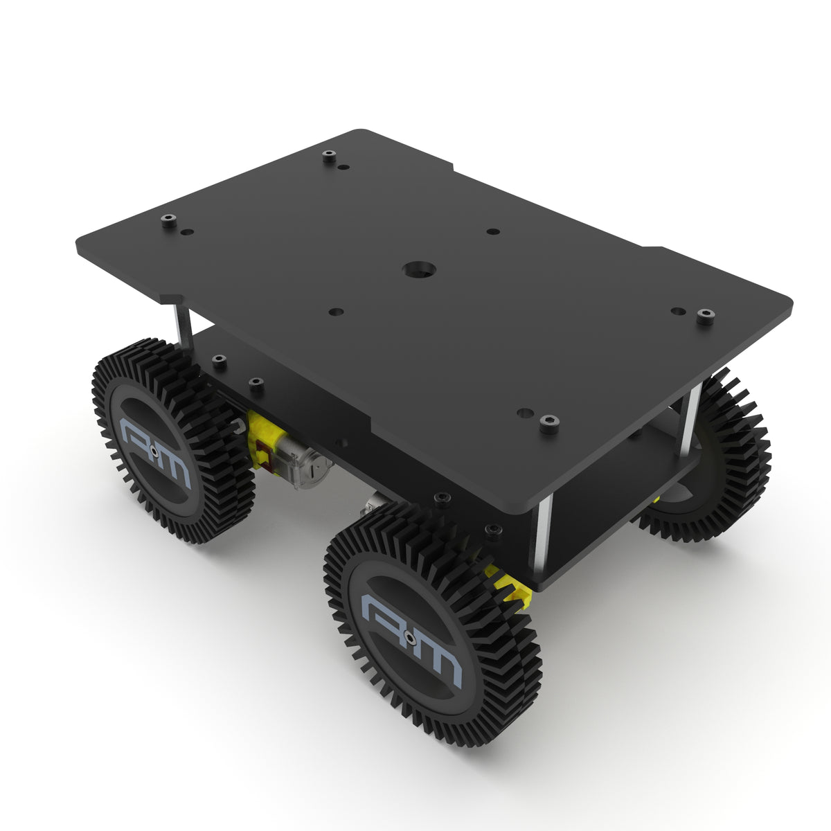 Basic Wheeled Robotics AM ROBOTICS ROVER4WD BASIC 1, DIY Robotic Chassis Kit, 4-Wheel Drive P ...