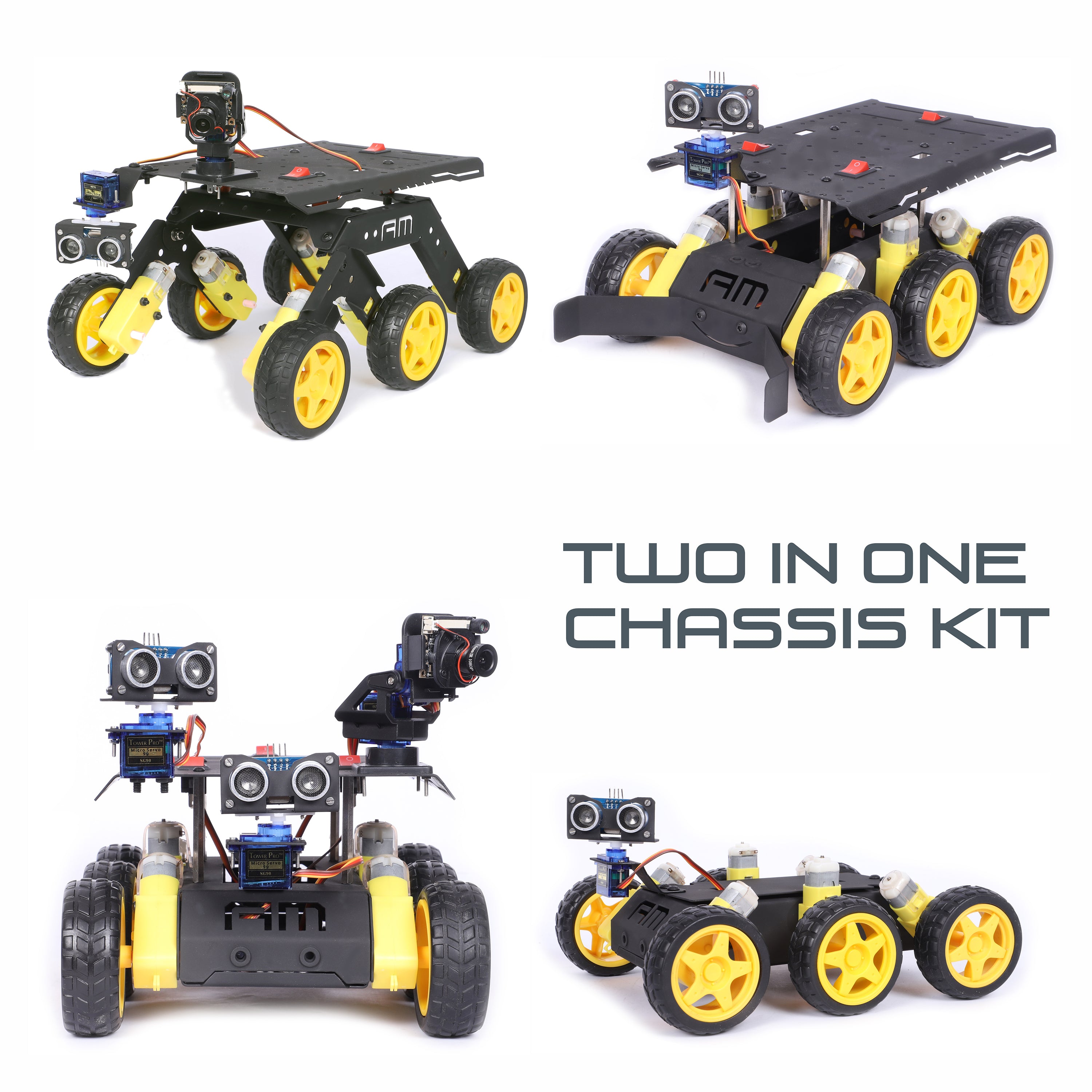 6wd Rover ROVER 6WD BO60 V2 & V3 TWO IN ONECOMBO KIT – Am Robotics