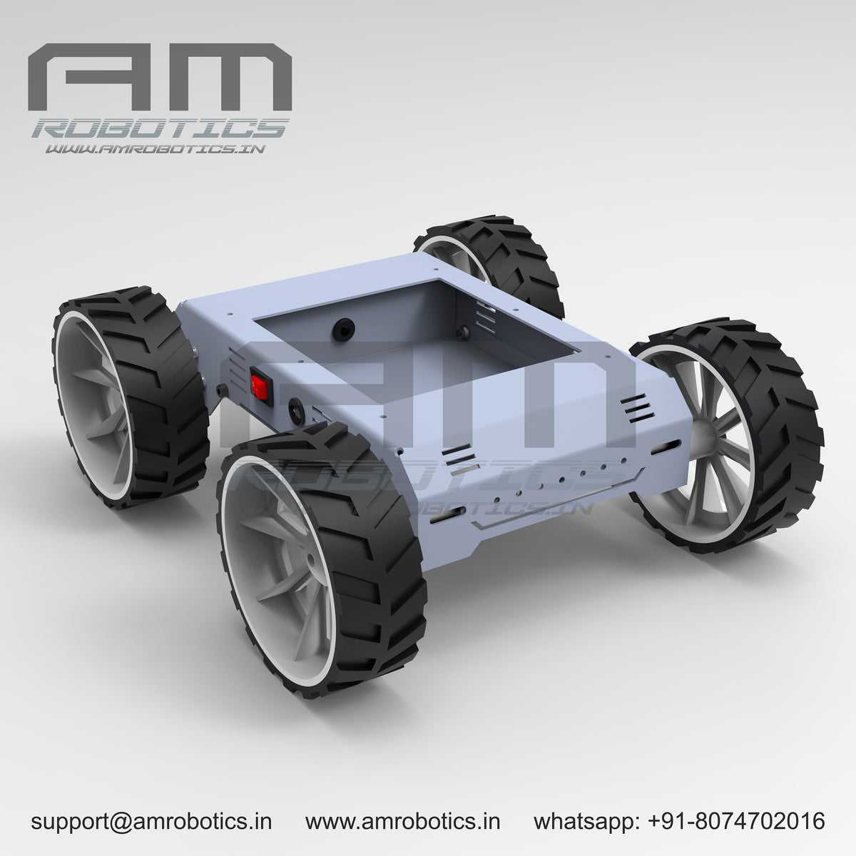 ROVER 4WD JOHNSON SERIES 1 DIY ROBOTIC METAL CHASSIS KIT – Am Robotics