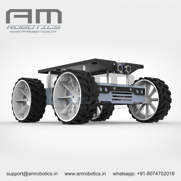 ROVER 4WD JOHNSON SERIES 2 GRAY DIY ROBOTIC METAL CHASSIS KIT – Am Robotics