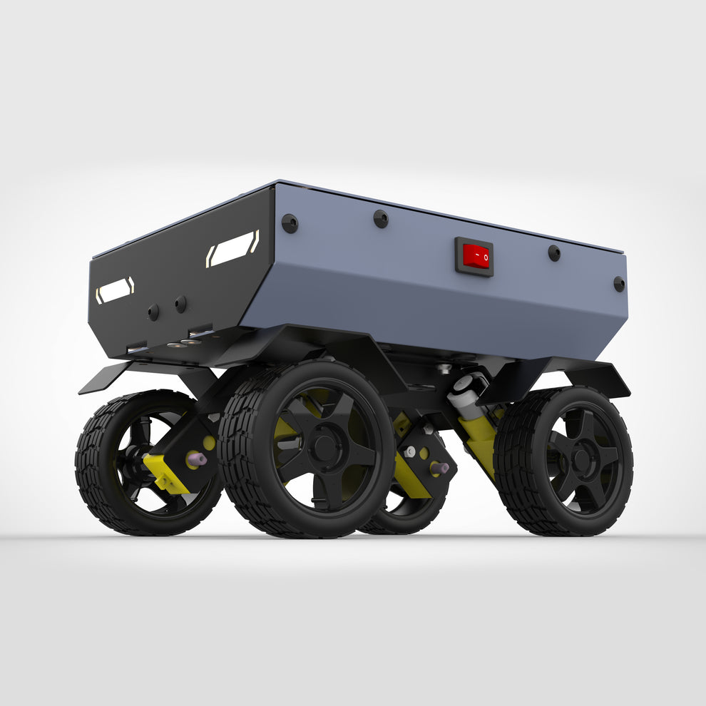 4wd Rover Robotics ROVER 4WD BO SERIES 3 METAL CHASSIS DIY ROBO KIT MATT BLACK & GRAY – Am ...