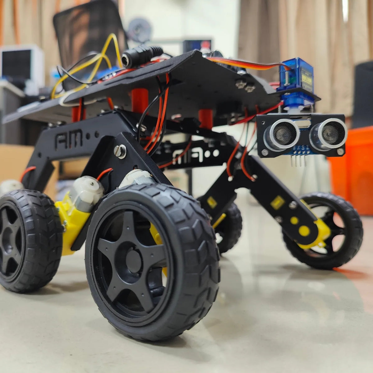 Pipe Rocker Bogie Robot ARDUINO BLUETOOTH CONTROLLED/OBSTACLE AVOIDING 2 IN 1 6 WHEEL ROCKER B ...